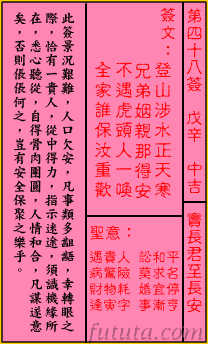 观音灵签第48签