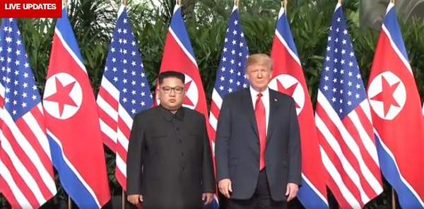 金正恩与特朗普在新加坡会晤