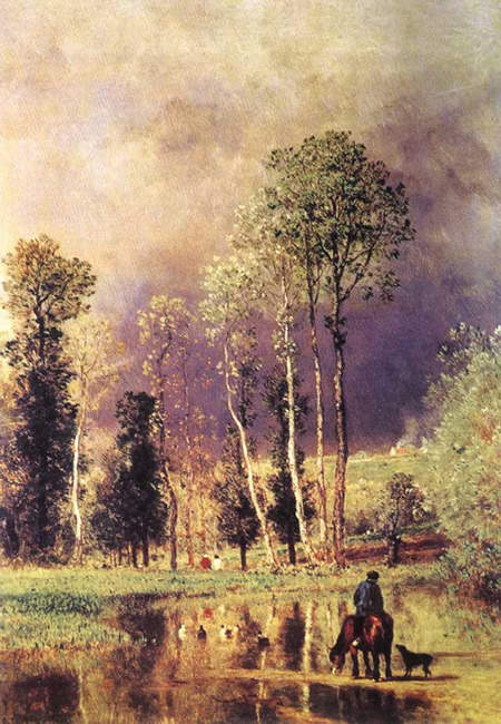 法国巴比松派画家让·弗朗索瓦·米勒逝世