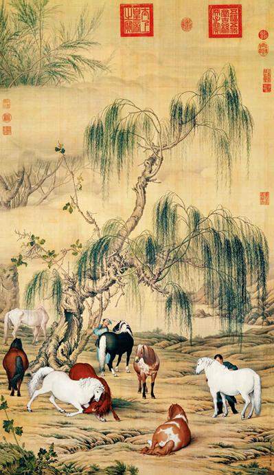 清《百骏图》作者郎世宁出生