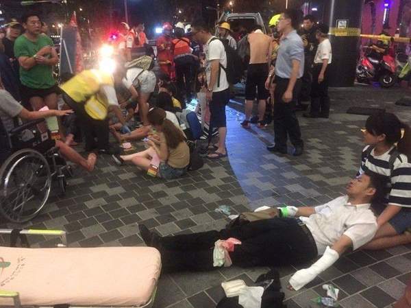 台湾列车爆炸起火