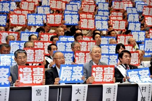 日本参议院通过安保法 解禁集体自卫权成定局