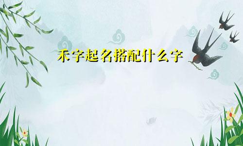 禾字起名搭配什么字
