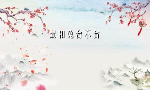 鼠和兔合不合