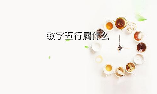 敏字五行属什么