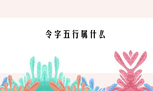 令字五行属什么