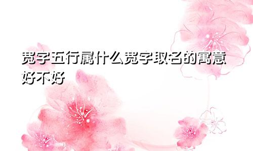 宽字五行属什么宽字取名的寓意好不好