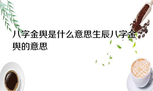 八字金舆是什么意思生辰八字金舆的意思