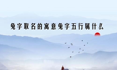兔字取名的寓意兔字五行属什么