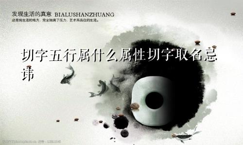 切字五行属什么属性切字取名忌讳