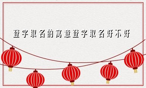 登字取名的寓意登字取名好不好