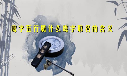 鹰字五行属什么鹰字取名的含义