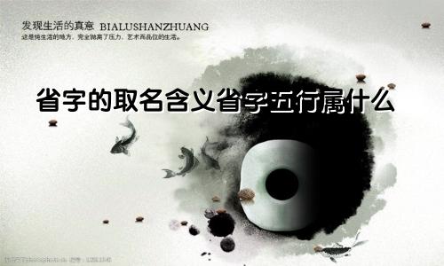 省字的取名含义省字五行属什么