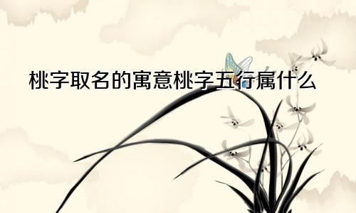 桃字取名的寓意桃字五行属什么