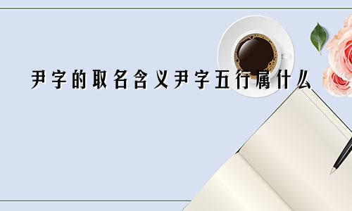 尹字的取名含义尹字五行属什么