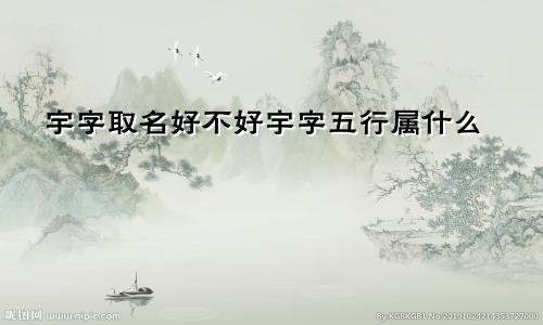 宇字取名好不好宇字五行属什么
