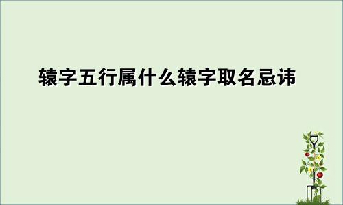 辕字五行属什么辕字取名忌讳