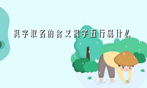 枫字取名的含义枫字五行属什么