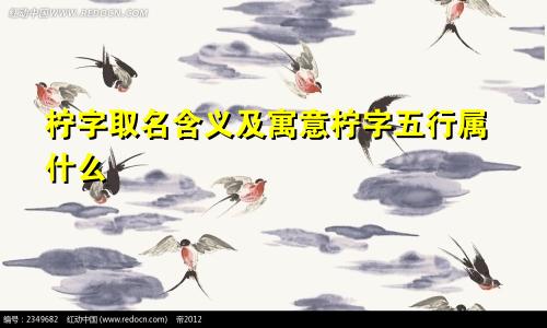 柠字取名含义及寓意柠字五行属什么