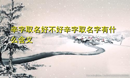 辛字取名好不好辛字取名字有什么含义