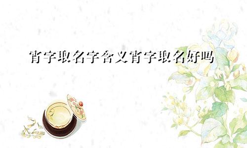 宵字取名字含义宵字取名好吗