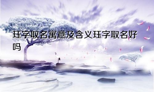 珏字取名寓意及含义珏字取名好吗