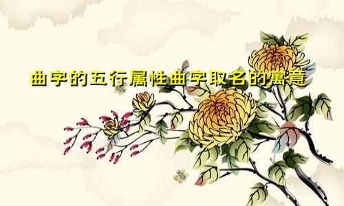 曲字的五行属性曲字取名的寓意