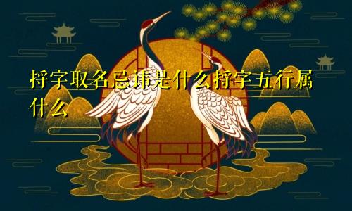 捋字取名忌讳是什么捋字五行属什么