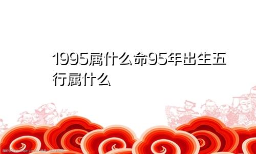 1995属什么命95年出生五行属什么