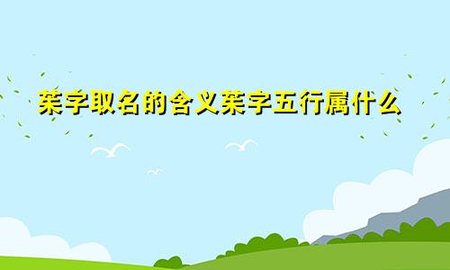 茱字取名的含义茱字五行属什么