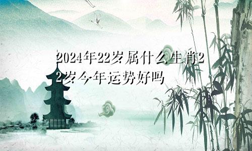 2024年22岁属什么生肖22岁今年运势好吗