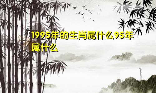 1995年的生肖属什么95年属什么