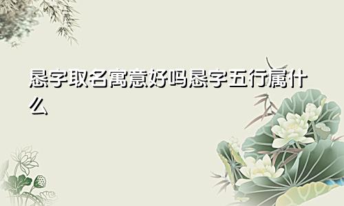 恳字取名寓意好吗恳字五行属什么