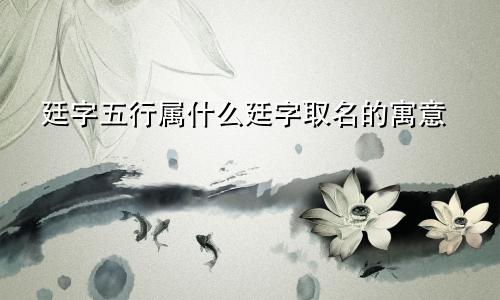 廷字五行属什么廷字取名的寓意