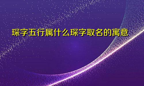 琛字五行属什么琛字取名的寓意