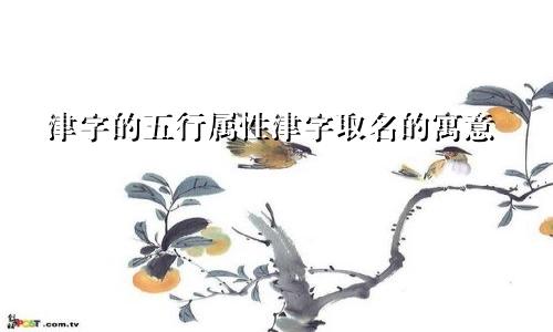 津字的五行属性津字取名的寓意
