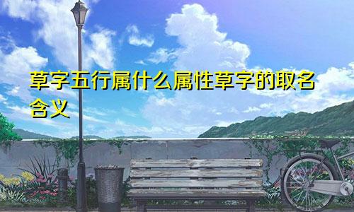 草字五行属什么属性草字的取名含义