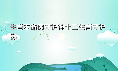 生肖本命佛守护神十二生肖守护佛