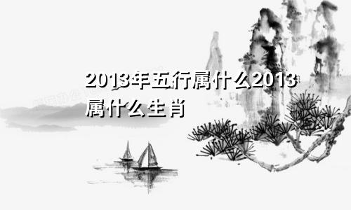 2013年五行属什么2013属什么生肖