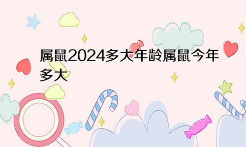 属鼠2024多大年龄属鼠今年多大