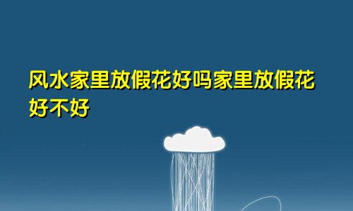 风水家里放假花好吗家里放假花好不好