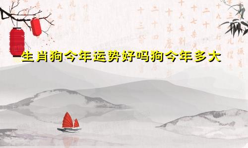 生肖狗今年运势好吗狗今年多大