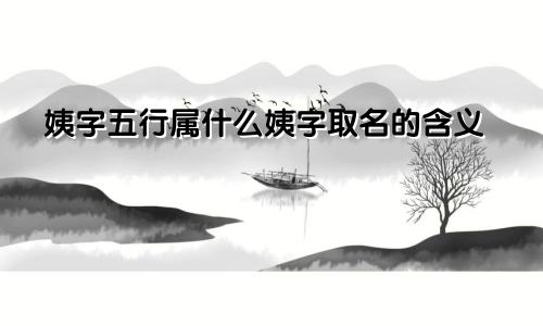 姨字五行属什么姨字取名的含义