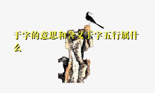 于字的意思和含义于字五行属什么