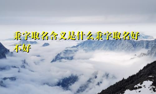 秉字取名含义是什么秉字取名好不好