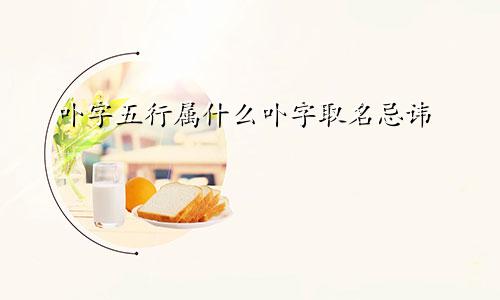 卟字五行属什么卟字取名忌讳