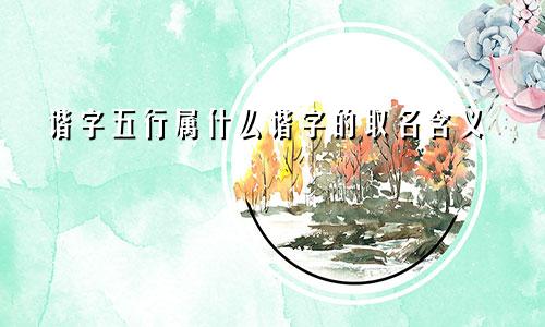 谐字五行属什么谐字的取名含义