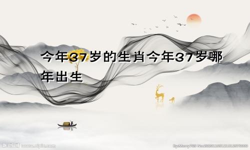 今年37岁的生肖今年37岁哪年出生