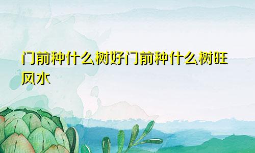 门前种什么树好门前种什么树旺风水