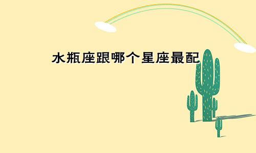 水瓶座跟哪个星座最配